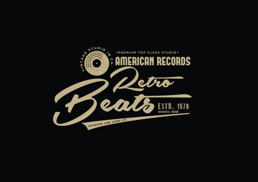 Retro Company Logo with Crown Badge