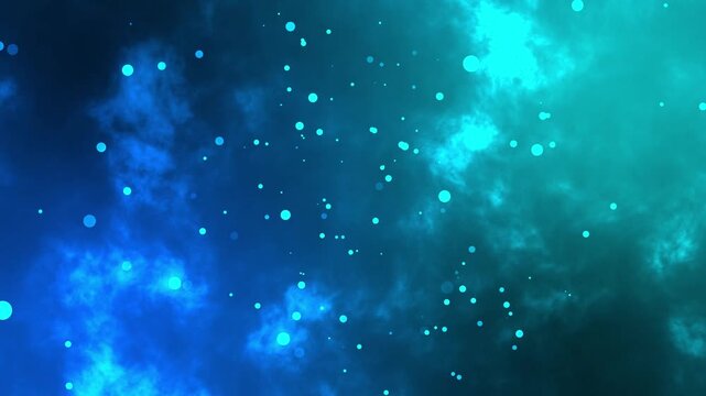 Abstract background flying pass through the milky way galaxy with stars and space dust in the universe dark and grain processed. 4k video