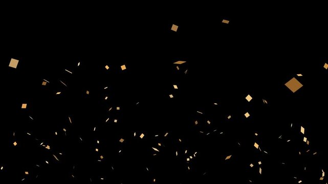 Colorful Isolated Confetti party popper Explosion confetti Blast Realistic On Transparent Background Alpha Matte Channel Perfect For Compositing Into Your cgi Scene. 4K ProRes 4444