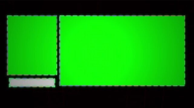 Bright Green Screen Chroma Key Template for Video Editing and Digital Composition Background