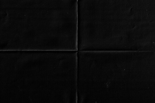 Black Folded Paper Texture Background