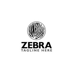 Obraz premium Zebra logo icon isolated on white background