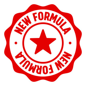 new formula seal badge. new formula label sticker. Vector sign