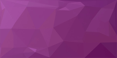 Fototapeta premium Abstract Purple and Pink Geometric Polygon Pattern Background with Crystal Diamond Shapes, Vector Mosaic Texture Design and Modern Decorative Wallpaper Illustration