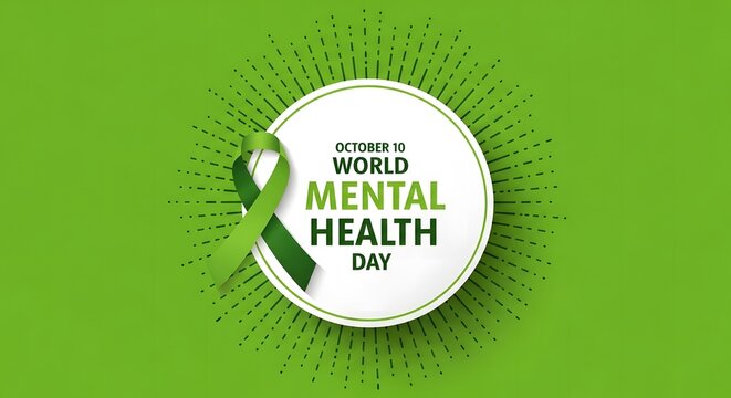 World mental health day awareness banner october 10th