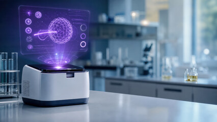 Laboratory Allergen Detector With Holographic Food Safety Dashboard