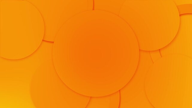 Orange abstract circle layered round shapes, shadows, warm gradient depth, clean modern space. app promos, social business slides, product titles, creative intros, minimal motion graphics, banners.