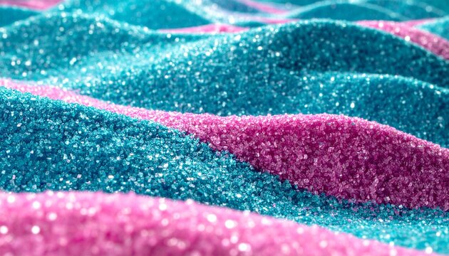 Sparkling Glitter Sand Dunes Abstract Close-Up Macro Background Texture