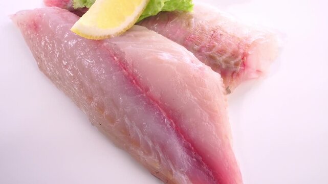 Rohes Seebrasse-Fischfilet - Dorade Filet