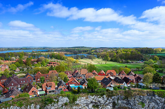 View from the Kalkberg in Bad Segeberg looking north towards the Gro&szlig;er Bad Segeberger See.