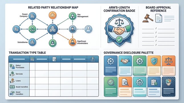 Corporate governance and related party transaction relationship map