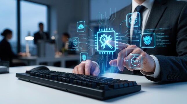 Reliable 24/7 IT support providing solutions for system maintenance and global technical services.