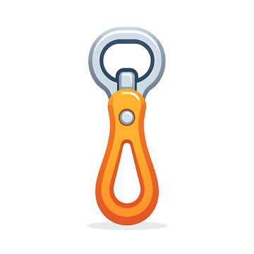 Pixel art bottle opener, kitchen tool, bar accessory, simple icon for drinks, metal and plastic handle, isolated on white