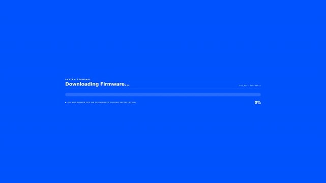 Motion of Loading Screen with Progress Bar for Digital Interface.