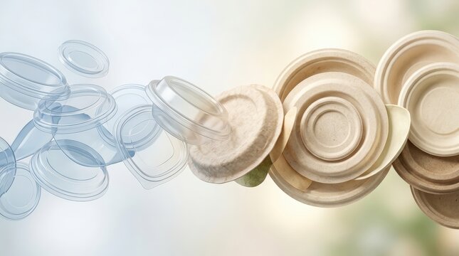 Plastic and biodegradable food packaging transition for sustainable food service