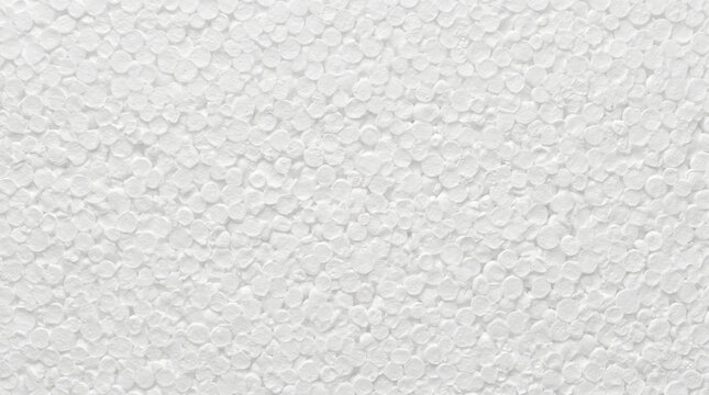 Macro white foam polystyrene texture background design