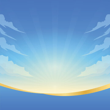 sky background poster templet
