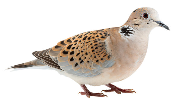 Eurasian Collared Dove isolated on transparent background PNG element