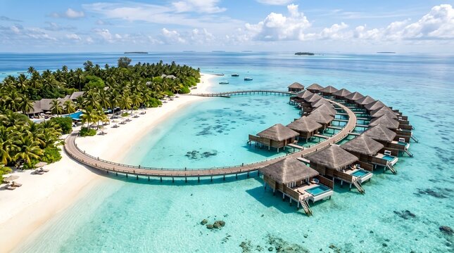 Luxury beach resort vacation in bora bora french polynesia travel destination paradise island getaway dream
