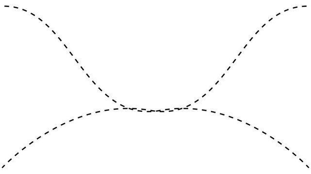 Business growth arrow dotted line animation on black background. dotted line graph arrow, dashed arrow pointing upwards, showing growth and progress. success, development and economic growth concept