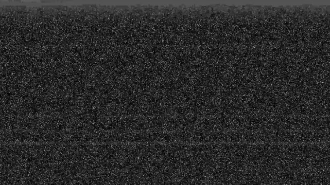 Old TV Static Noise Glitch Background Retro Analog Television Signal Effect