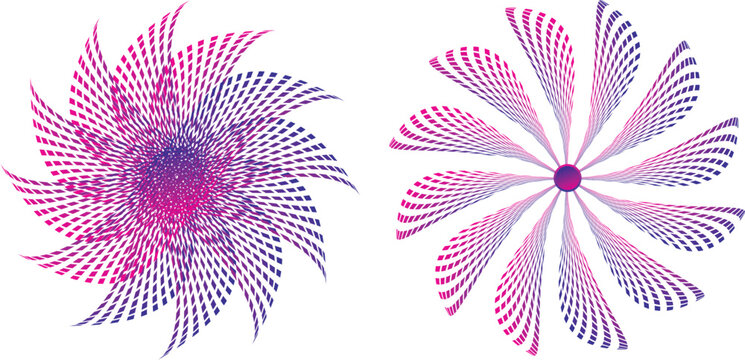 Abstract purple and pink spiral pattern