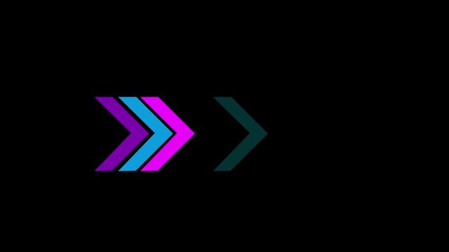 Up arrow animation on green background. direction arrow icon motion. Up arrow isolated. swipe up pointing video footage-4k green background icon animation