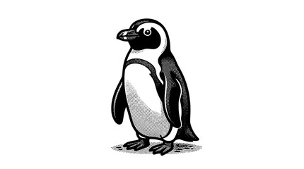Little penguin standing on ground. © Tia
