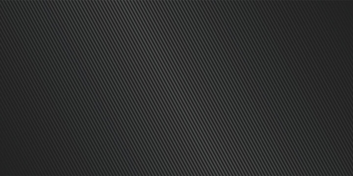 Dark carbon fiber texture vector background with abstract diagonal stripes pattern