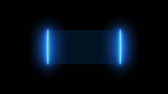 HUD Square Frames ,HUD GUI futuristic element Sci-fi concept design. Callouts title. Modern banner, frame of lower third. Neon hologram screen overlay horizontal Digital, 4k quality animation video.