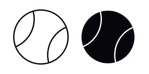 Fototapeta premium Tennis icon simple designs collection