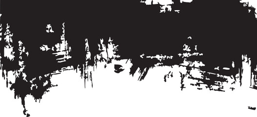 Obraz premium Abstract black and white ink splash texture, artistic grunge background with high contrast shapes and organic patterns