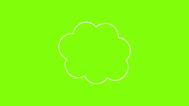 Seamless looping four-leaf clover animation. Green lucky charm symbol motion graphic for St Patrick's Day and Irish themes.