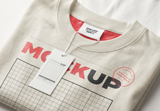 Complete Shirt Mockup with Labels