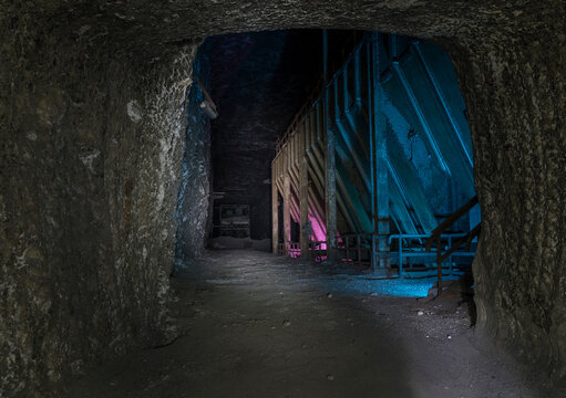 tunnel of a abandoned mining site