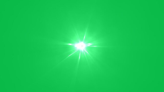 Hand drawn white lightning burst animation on green screen, 2D cartoon electric energy explosion for anime VFX 