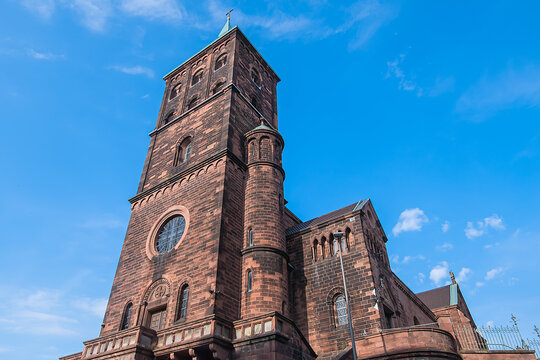 Sankt Adalbert Church (St. Adalbert), second oldest church in Aachen, consecrated in 1005, is dedicated to Adalbert of Prague. Aachen, Germany.