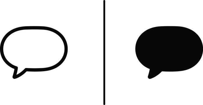 Speech Bubble Chat Message Vector Illustration Icon