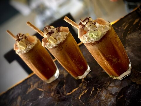 Bebida Marshmallow con cafe