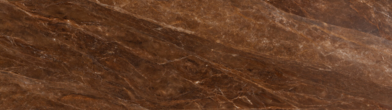 Elegant seamless brown marble texture with natural intricate white veining patterns, high-resolution luxury stone surface background perfect for architectural design, flooring, and wall cladding