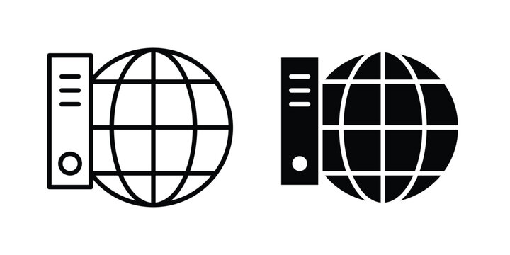 Web server icon vector graphic series