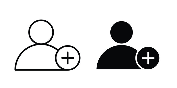 User add icon vector graphic series