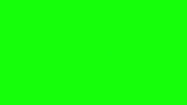 Cute Cartoon Monkey Animation with Banana Eating and Waving on Green Screen for Chroma Key Video Editing