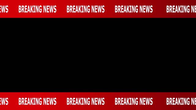 News lower third background overlay template with green screen, TV broadcast style animation for breaking news or live updates .Breaking news lower third 3rd chyron 3rd loop 4k video .