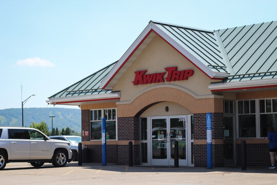 Wausau, WI - Jul 12, 2026 Kwik Trip convenience store and gas station. Editorial Use Only.