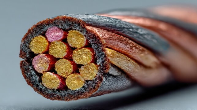 Copper wires coil tightly within insulated layers