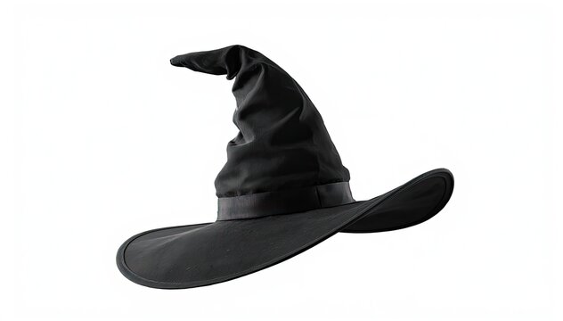 Classic black witch hat for halloween