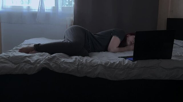 Remote Work Burnout and Bedrotting Concept