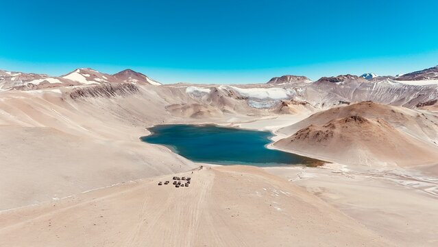 Crater Volcano Corona del Inca. La Rioja, Argentina. 5500 meters above the sea level.