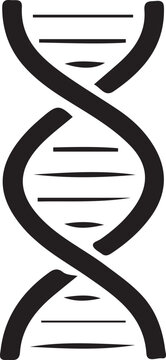 DNA double helix structure symbol genetic code concept icon